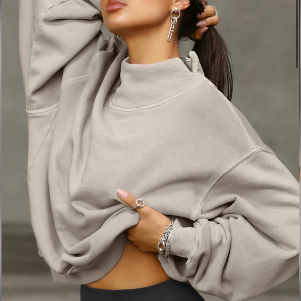 Joah Brown Sand French Terry Pullover